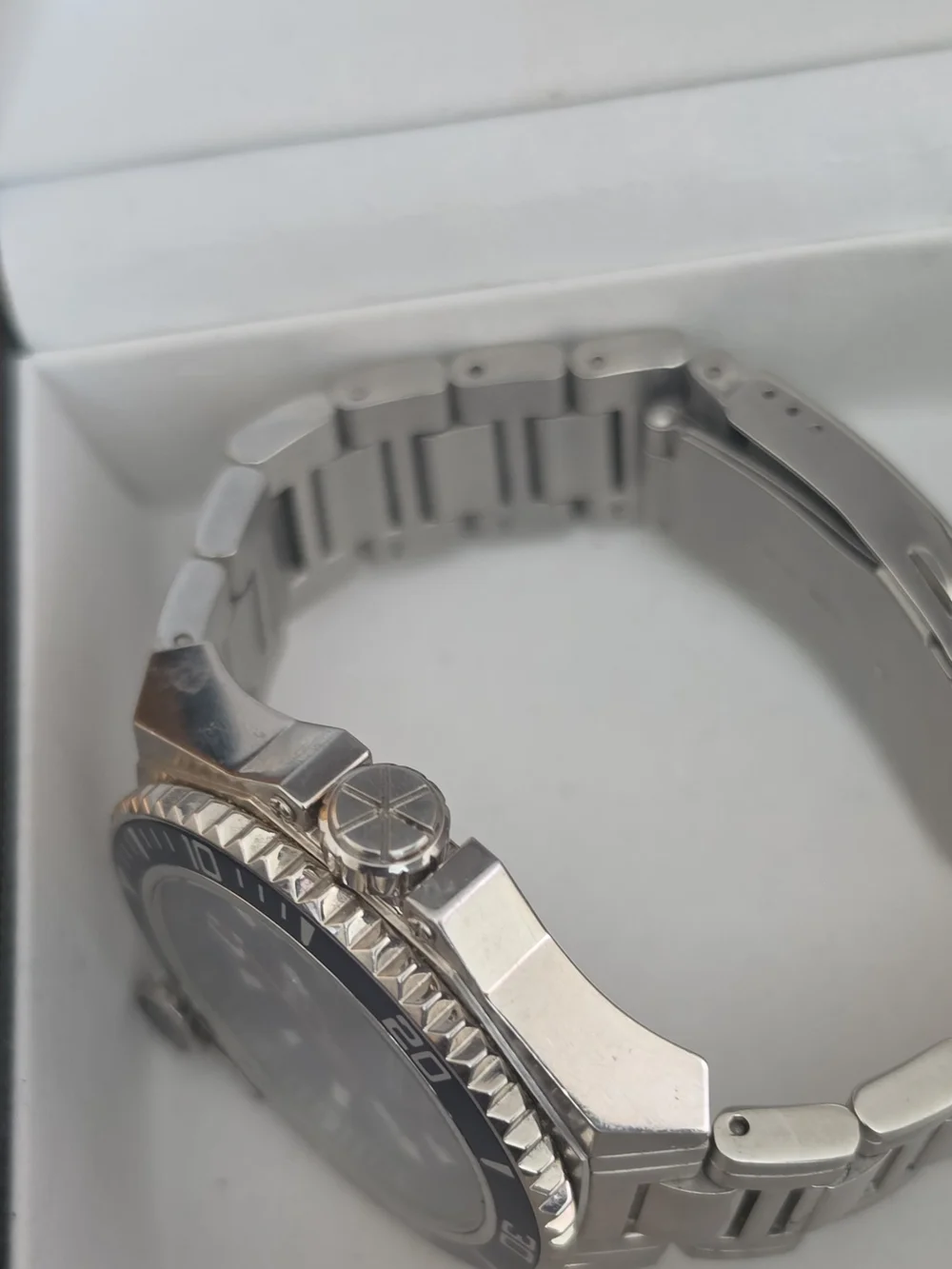 Bulova PRECISIONIST Men's Navy Blue Dial Stainless Steel Dive Watch